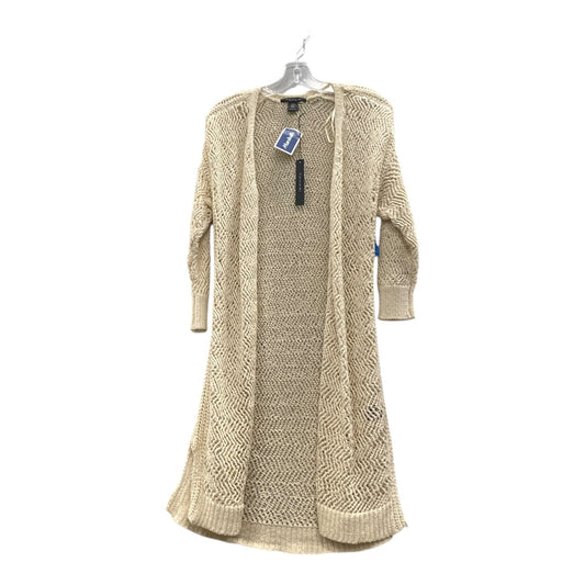 Sweater Cardigan By Tahari In Cream, Size:M
