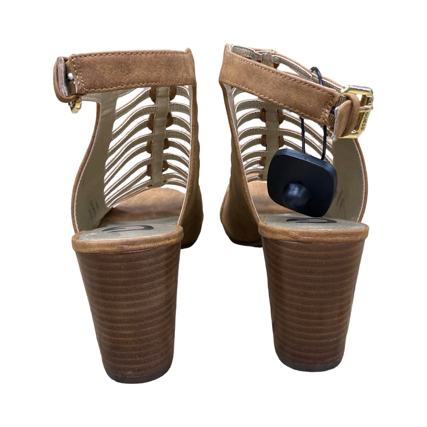 Shoes Heels Block By Guess In Brown, Size:10