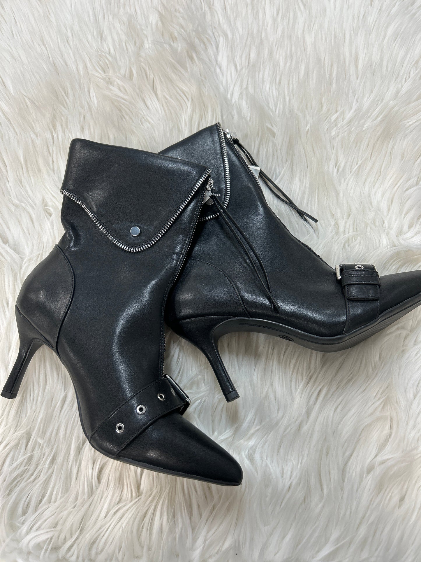 Boots Ankle Heels By A New Day In Black, Size:9.5