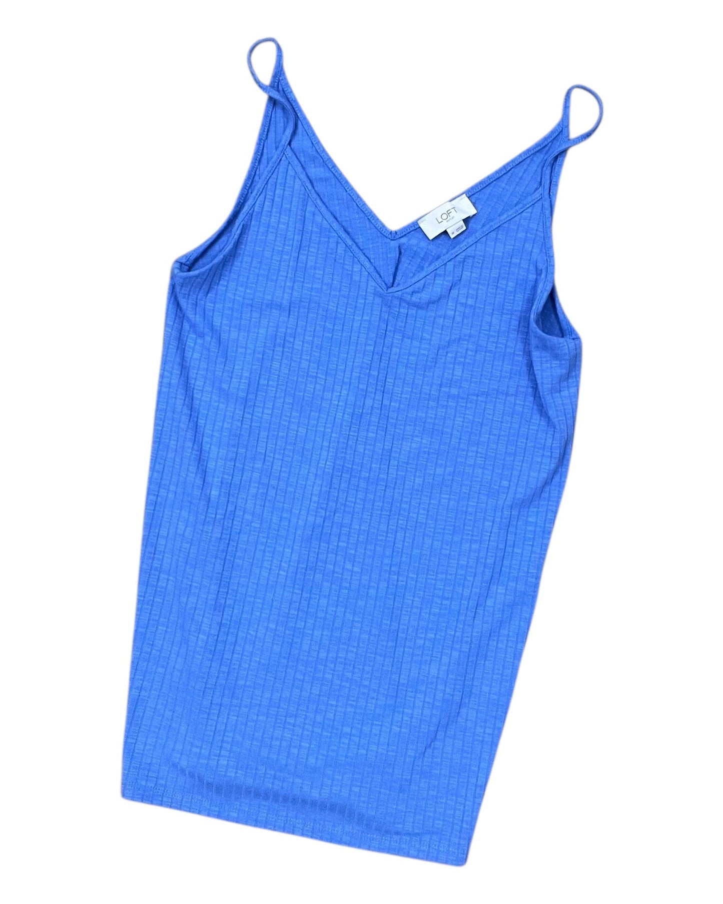 Top Sleeveless By Loft In Blue, Size:M