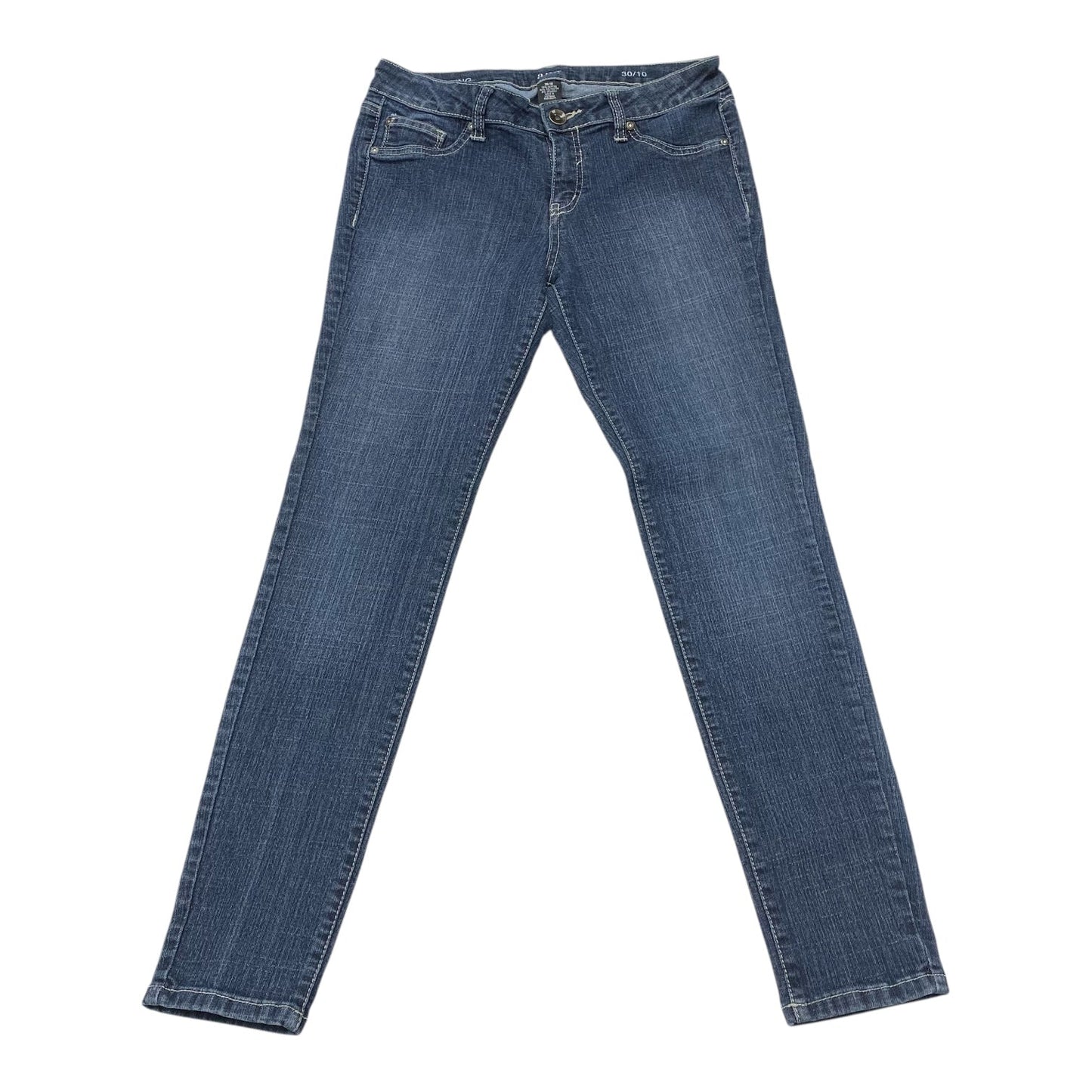 Jeans Straight By Ana In Blue Denim, Size:10
