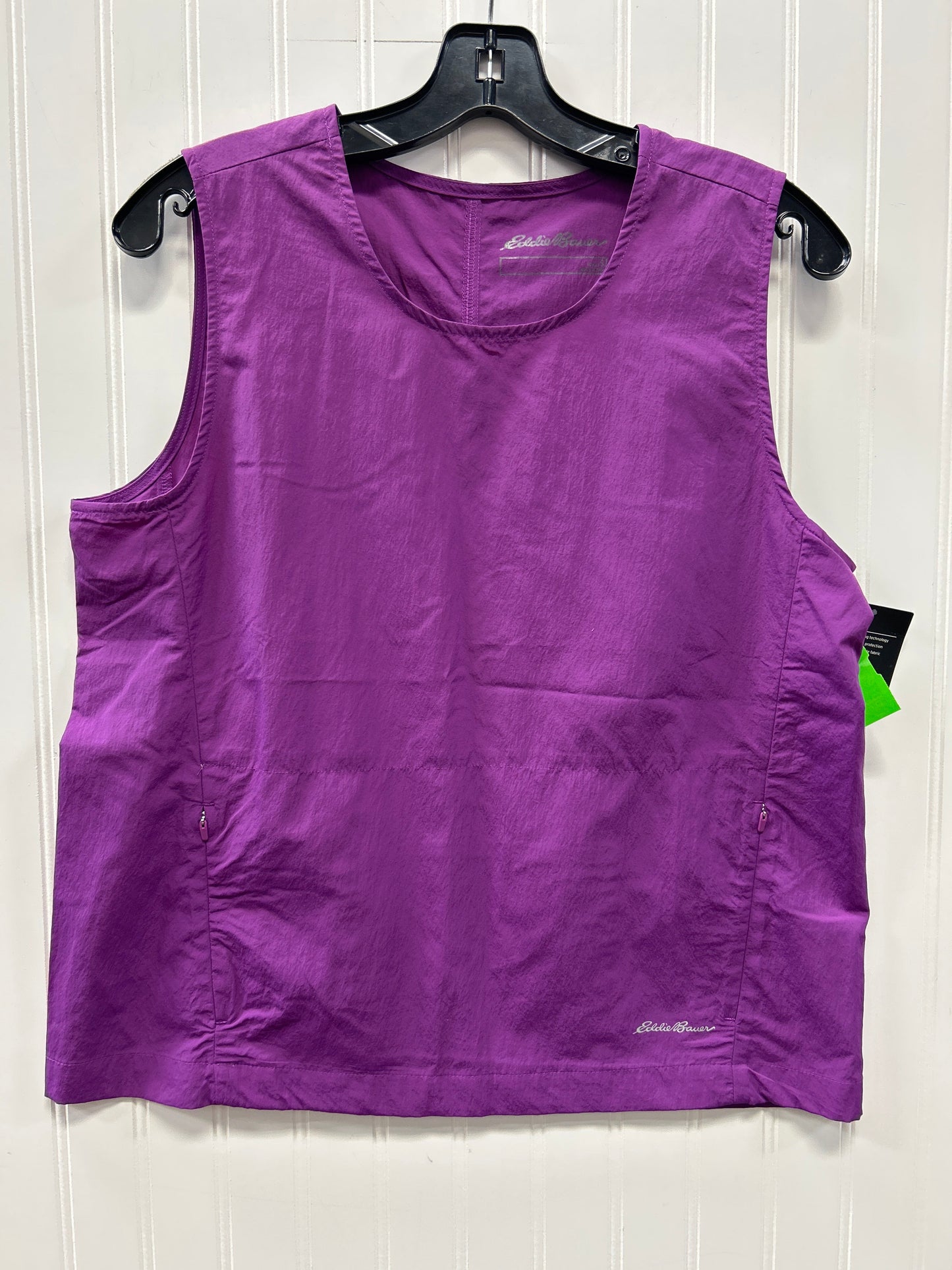 Athletic Tank Top By Eddie Bauer In Purple, Size:S NWT