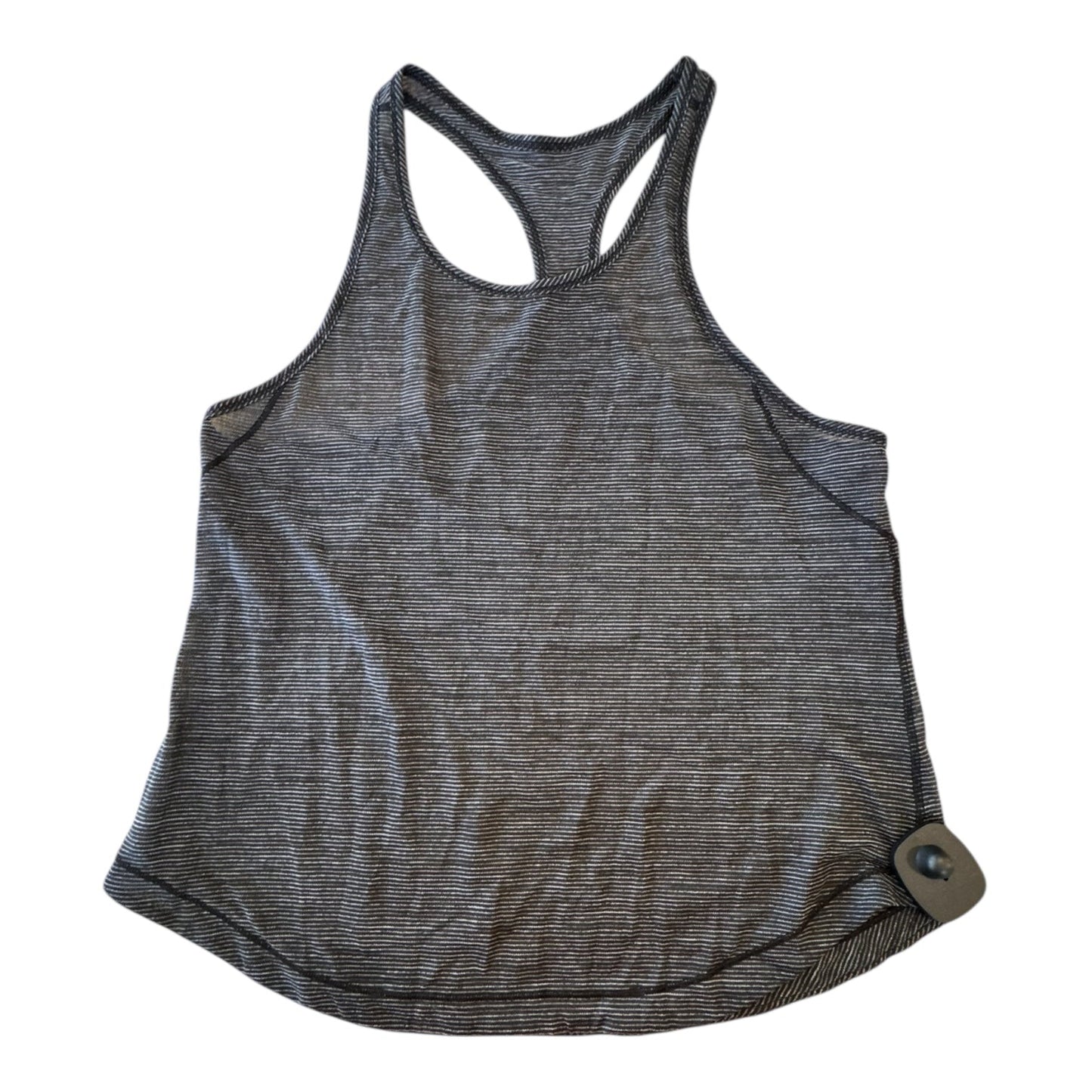 Athletic Tank Top By Lululemon In Black & Grey, Size:4