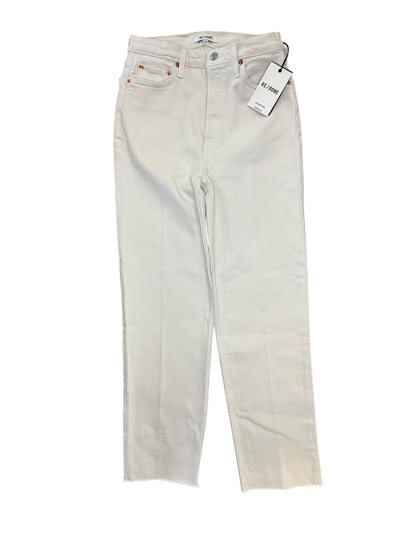 Jeans Boot Cut By Cma In White Denim, Size:2