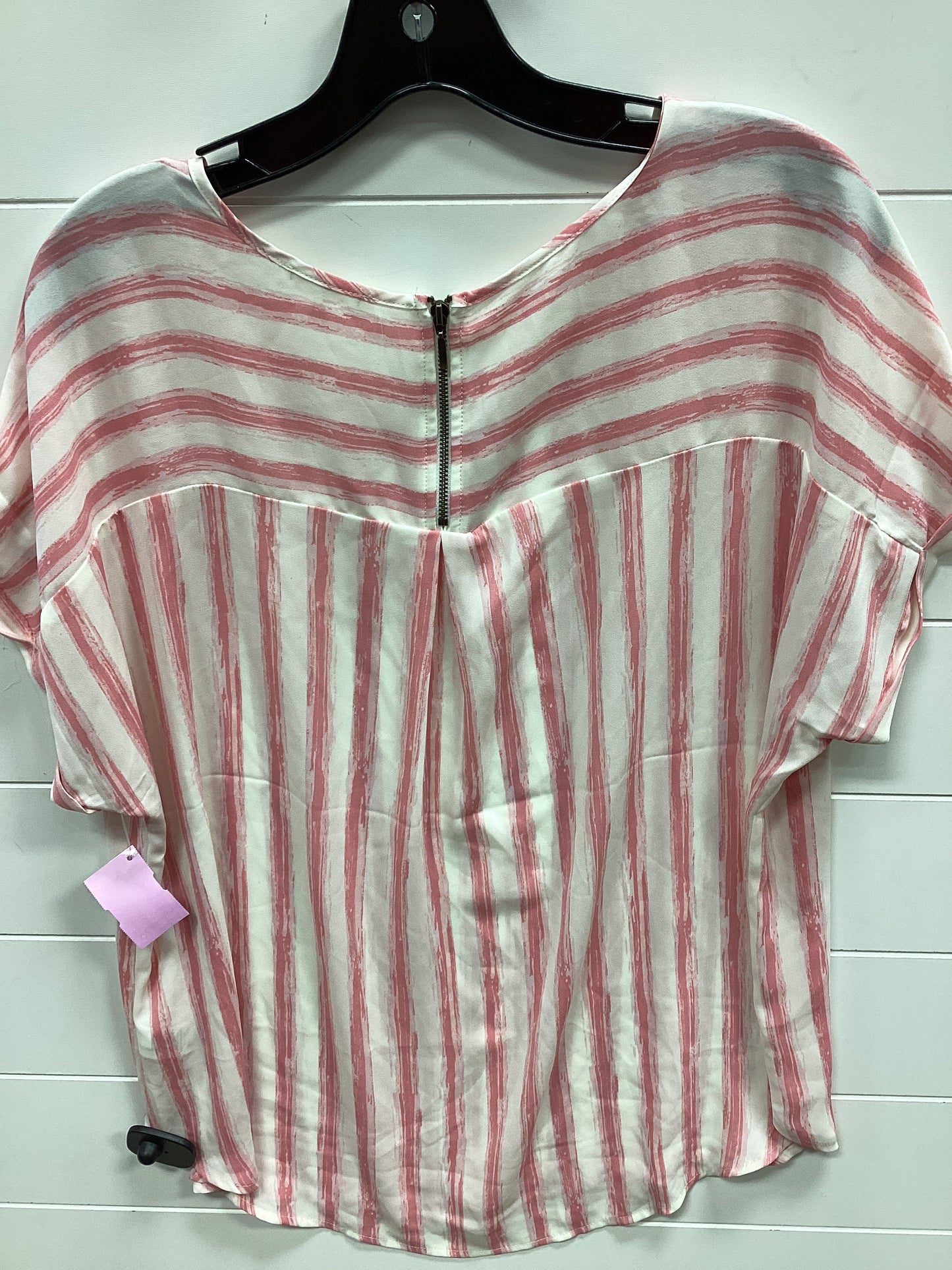 Top Ss By Maurices In Pink & White, Size:L