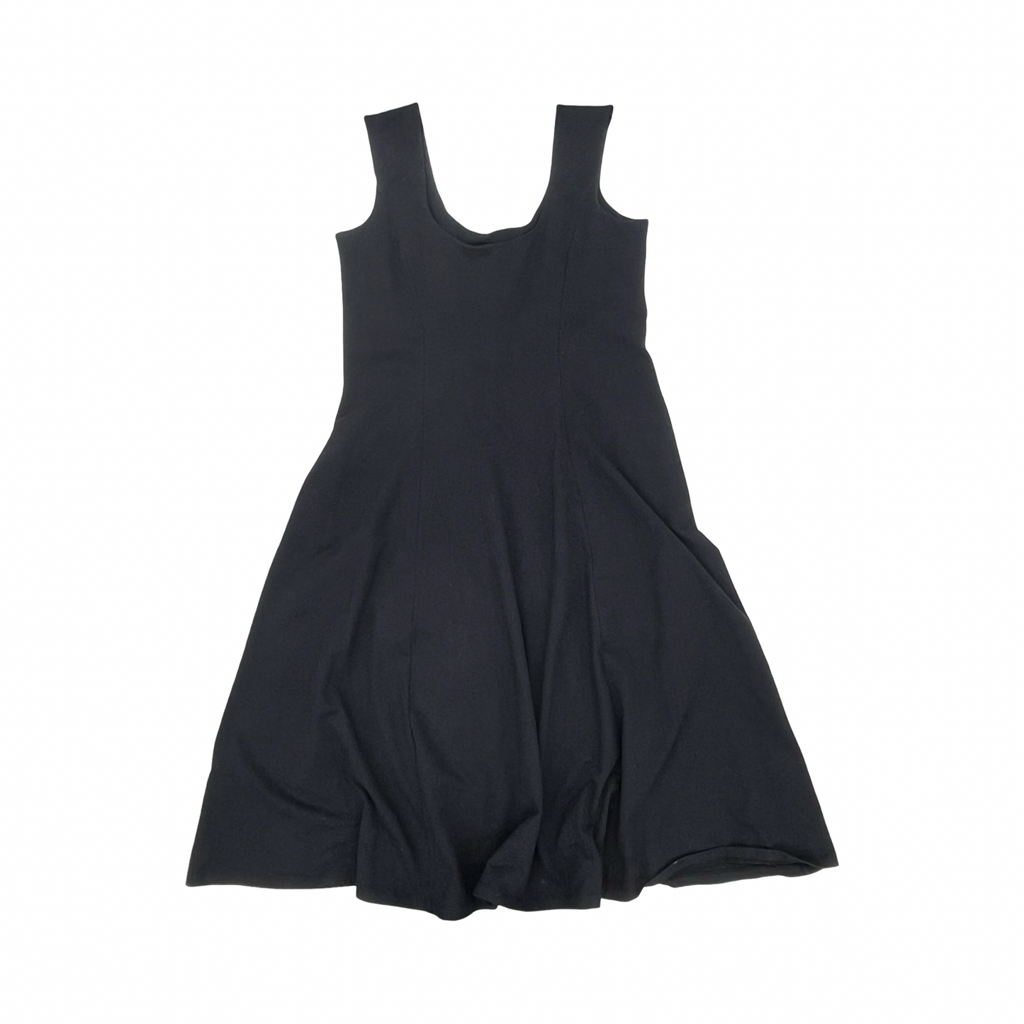 Dress Casual Midi By Lands End In Black, Size:L