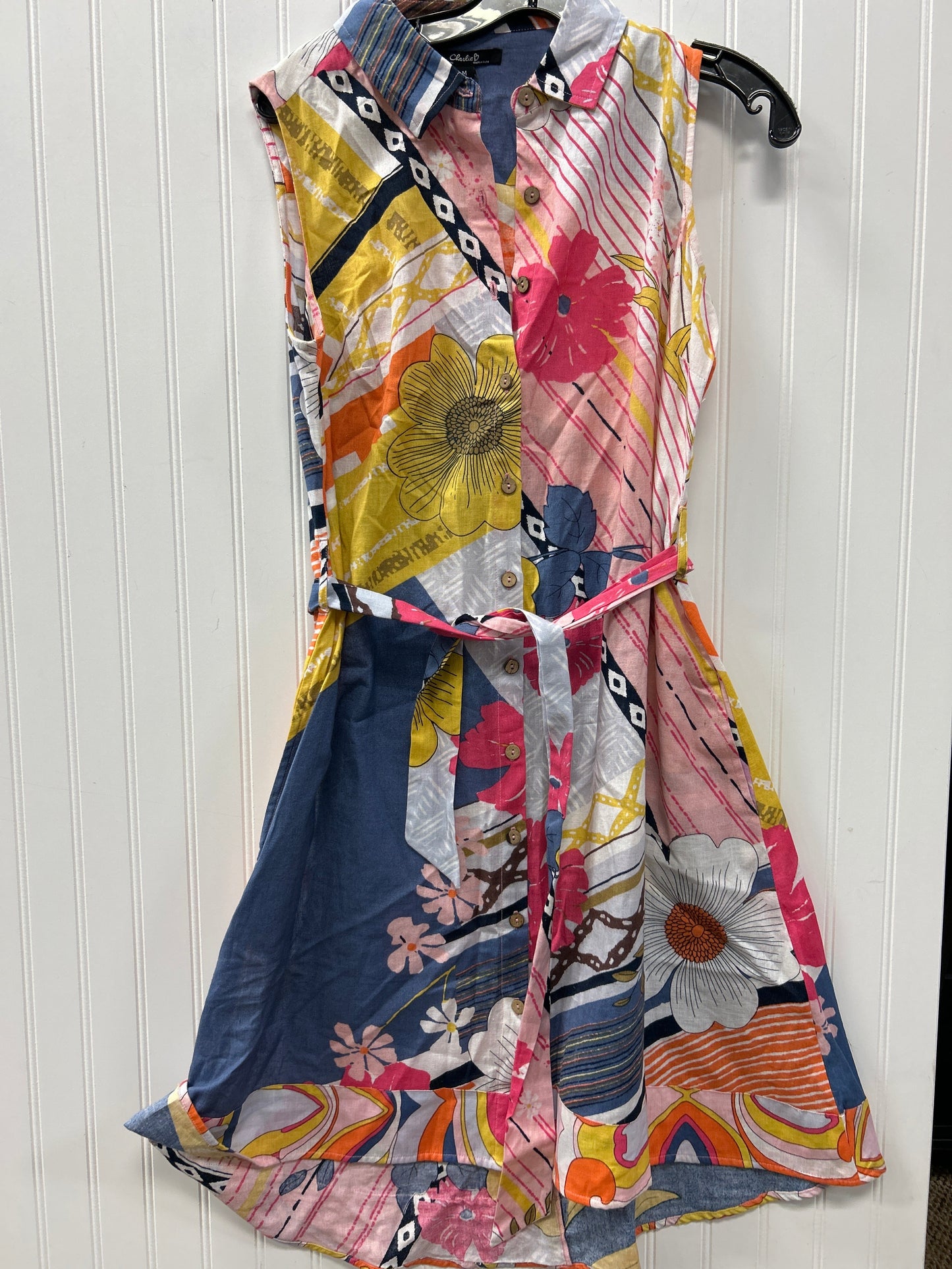 Dress Casual Midi By Charlie B In Multi, Size:M