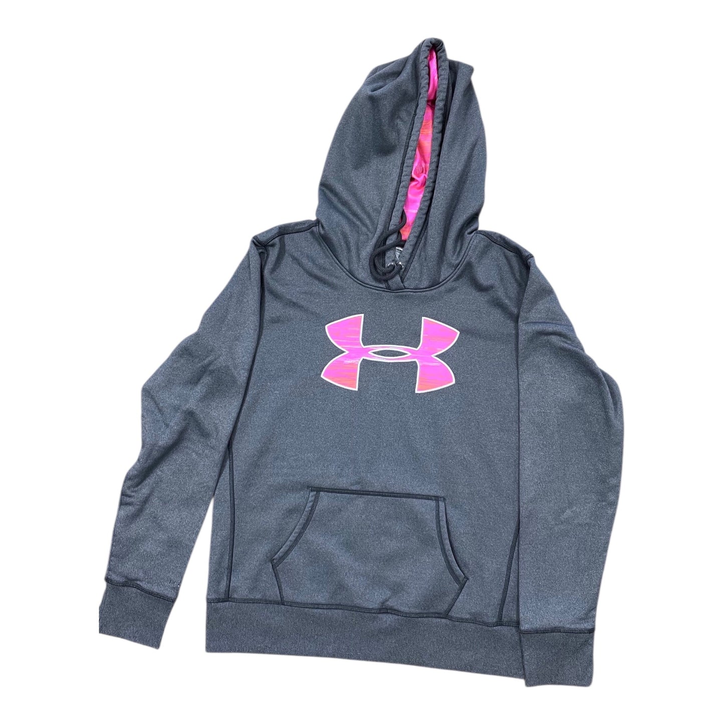 Sweatshirt Hoodie By Under Armour In Grey, Size:M