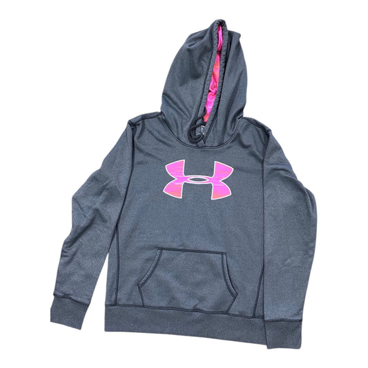 Sweatshirt Hoodie By Under Armour In Grey, Size:M