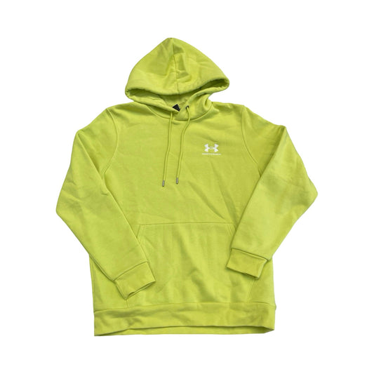 Athletic Sweatshirt Hoodie By Under Armour In Chartreuse, Size:M