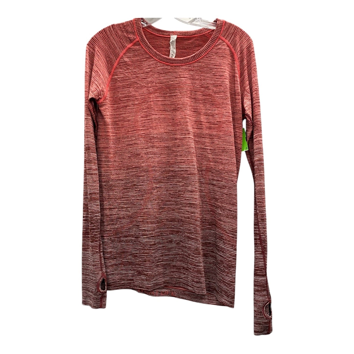 Athletic Top Ls Collar By Lululemon In Pink, Size:12