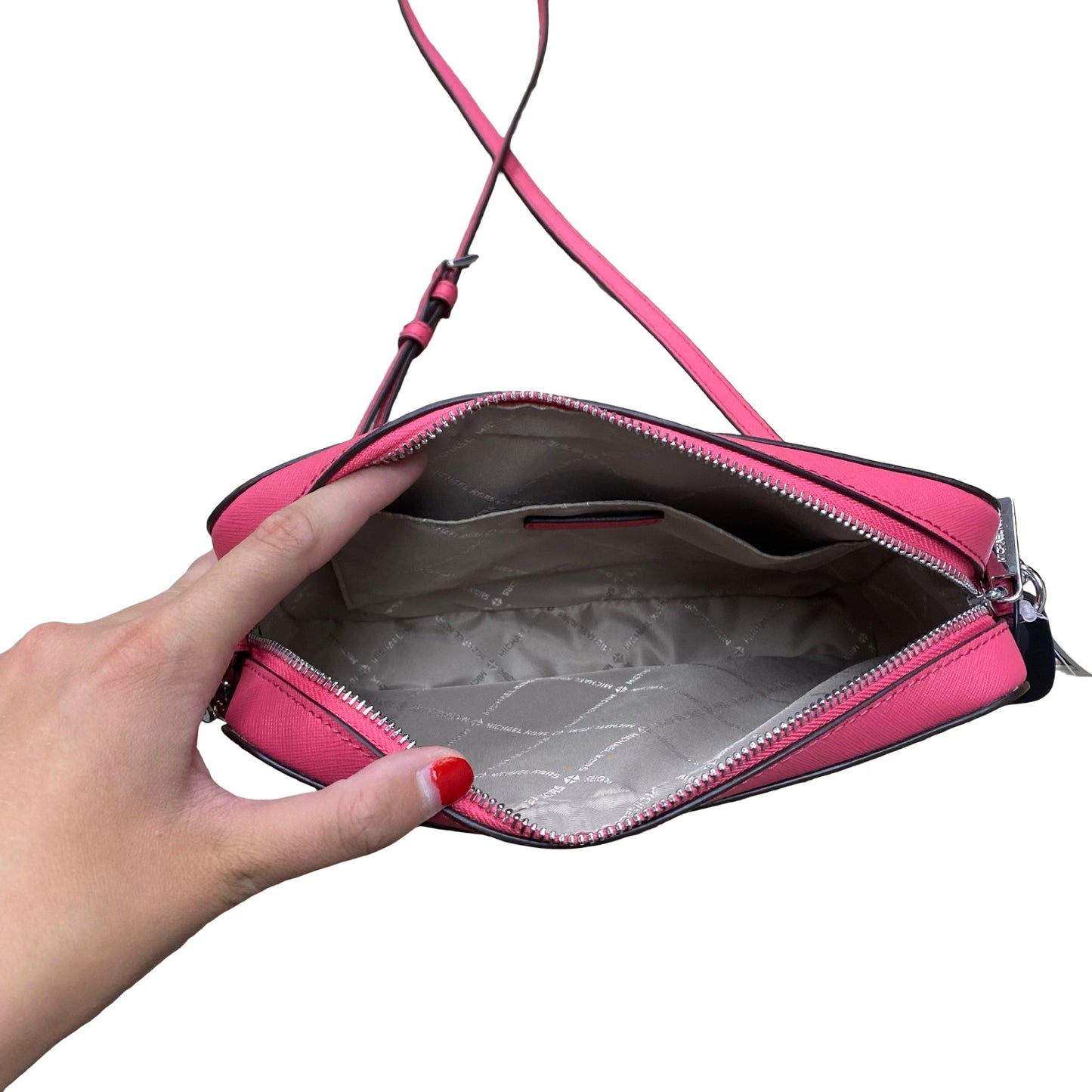 Handbag Designer By Michael Kors In Pink, Size:Medium