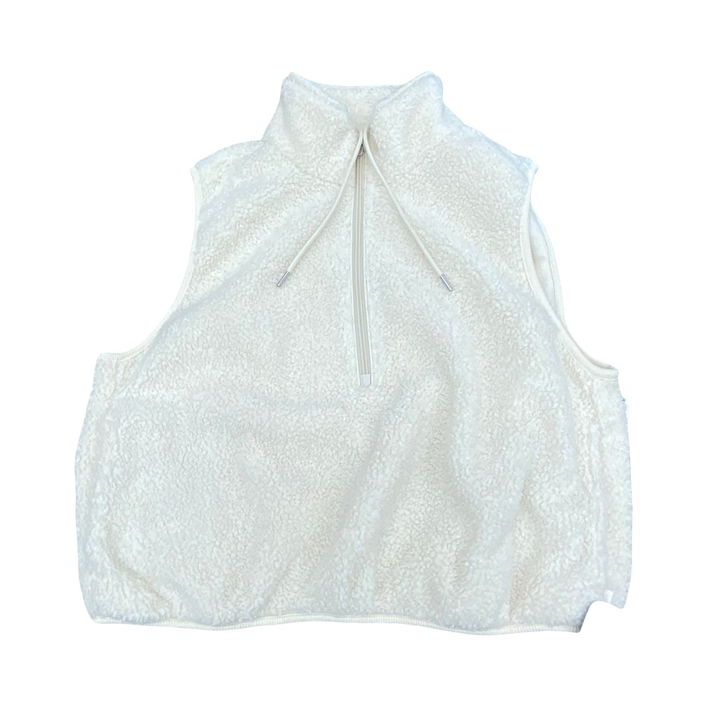Vest Faux Fur & Sherpa By Athleta In Cream, Size:L