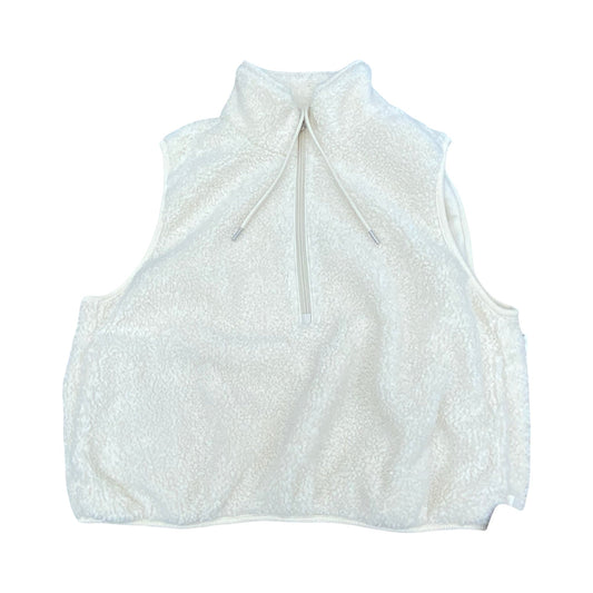 Vest Faux Fur & Sherpa By Athleta In Cream, Size:L