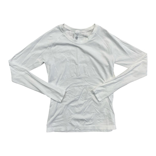 Athletic Top Ls Collar By Athleta In White, Size:M