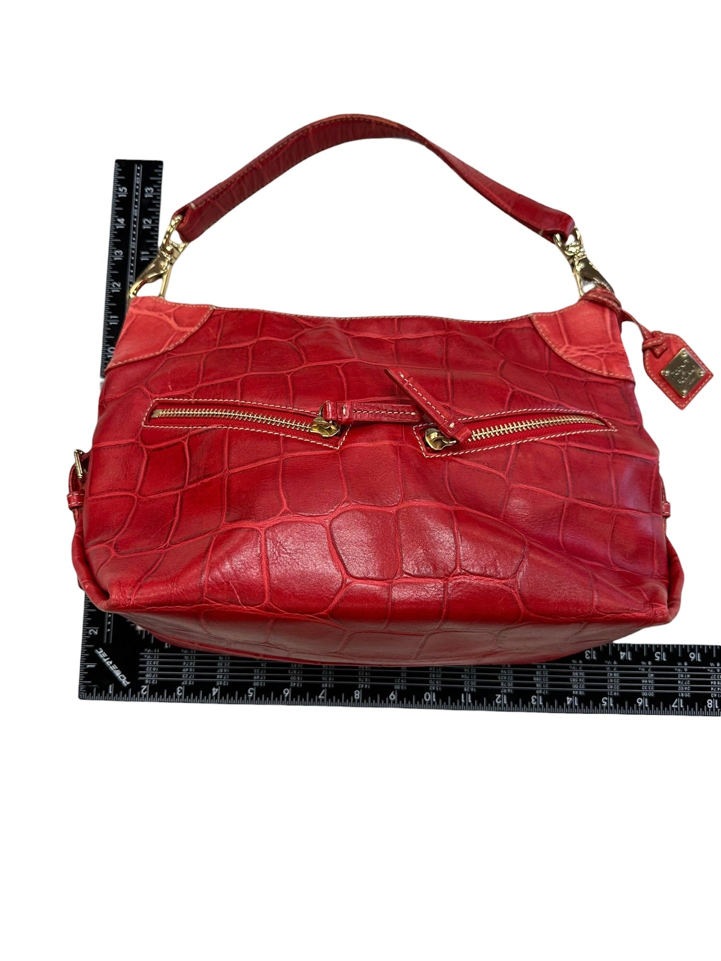 Handbag Designer By Dooney And Bourke In Red, Size:Medium