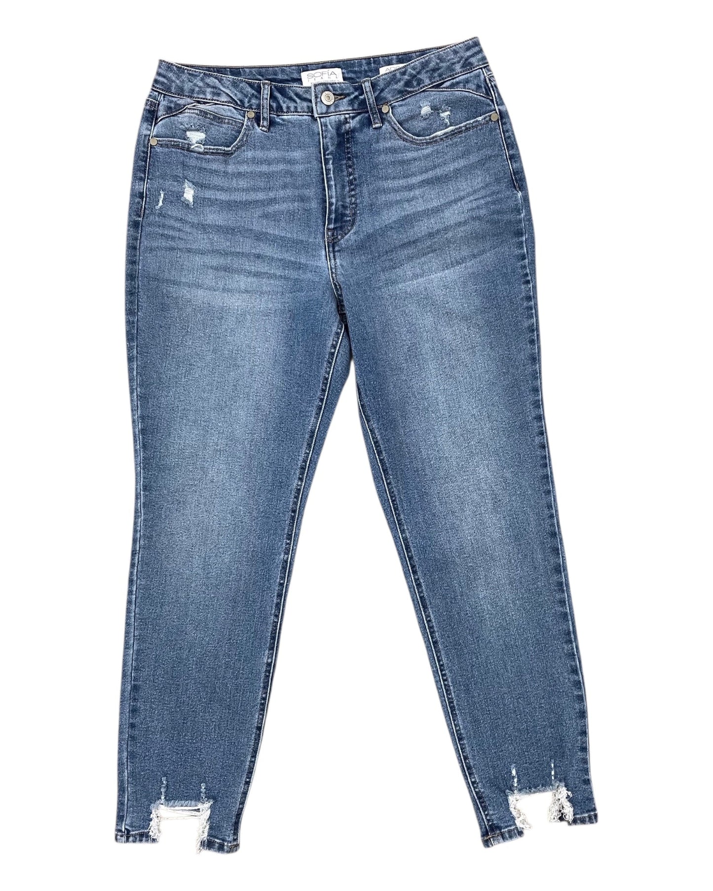 Jeans Skinny By Sofia By Sofia Vergara In Blue Denim, Size:8