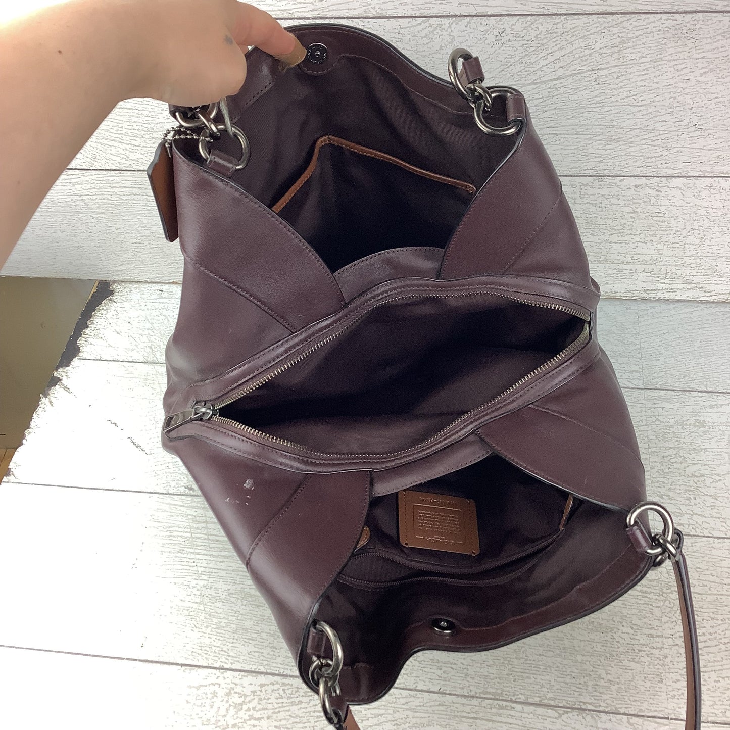 Handbag Designer By Coach, Size: Medium