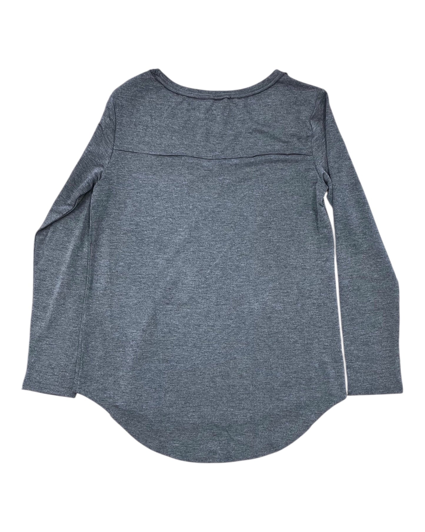 Top Ls By Clothes Mentor In Grey, Size:M