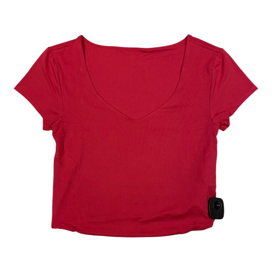 Athletic Top Ss By Fabletics In Pink, Size:M
