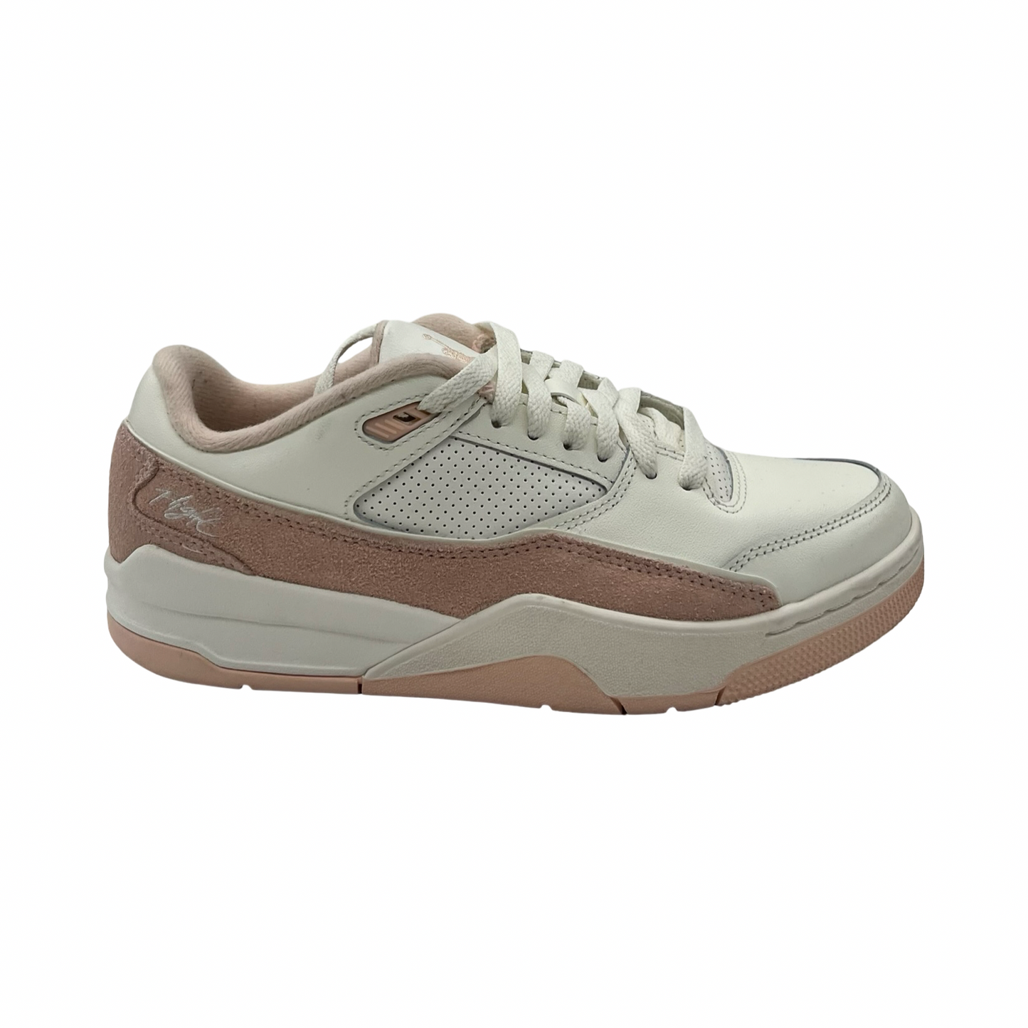 Shoes Luxury Designer By Jordan In Pink & White, Size:9.5