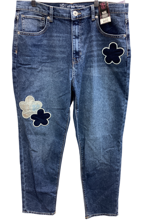 Jeans Skinny By No Boundaries In Blue Denim, Size:16