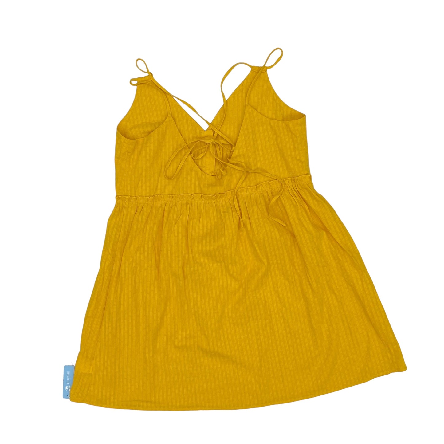 YELLOW CUPSHE DRESS CASUAL SHORT, Size L