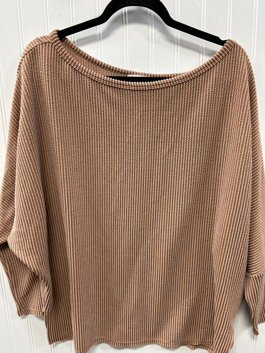 Top Ls By Reborn J In Brown, Size:Xl