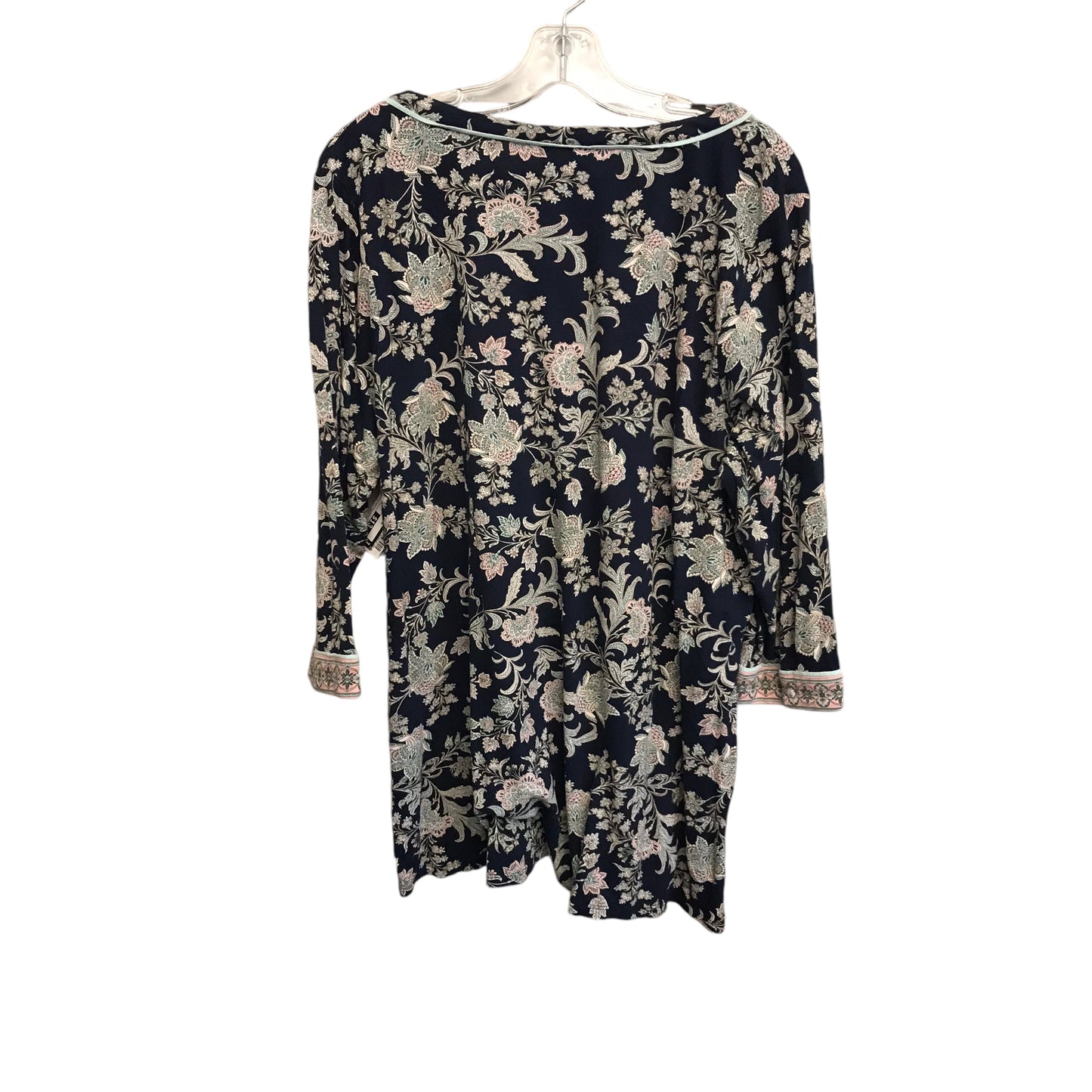 Top 3/4 Sleeve By J. Jill In Floral Print, Size:Xl