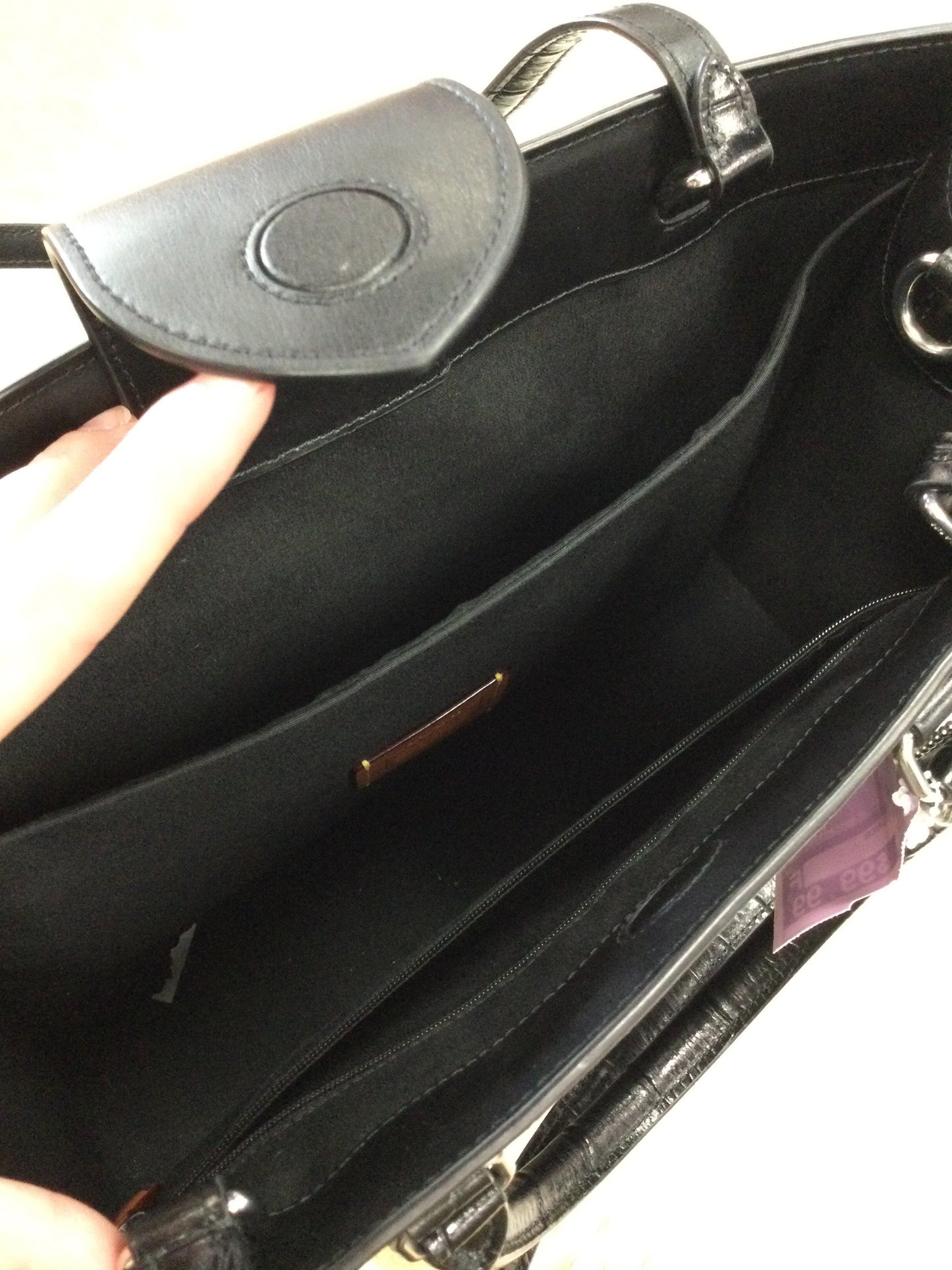 Handbag Designer By Coach In Black, Size:Large