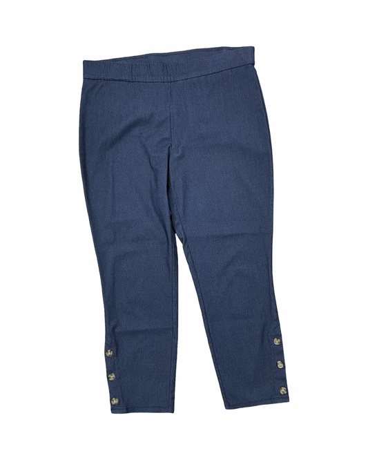 Pants Cropped By Christopher And Banks In Blue, Size:14