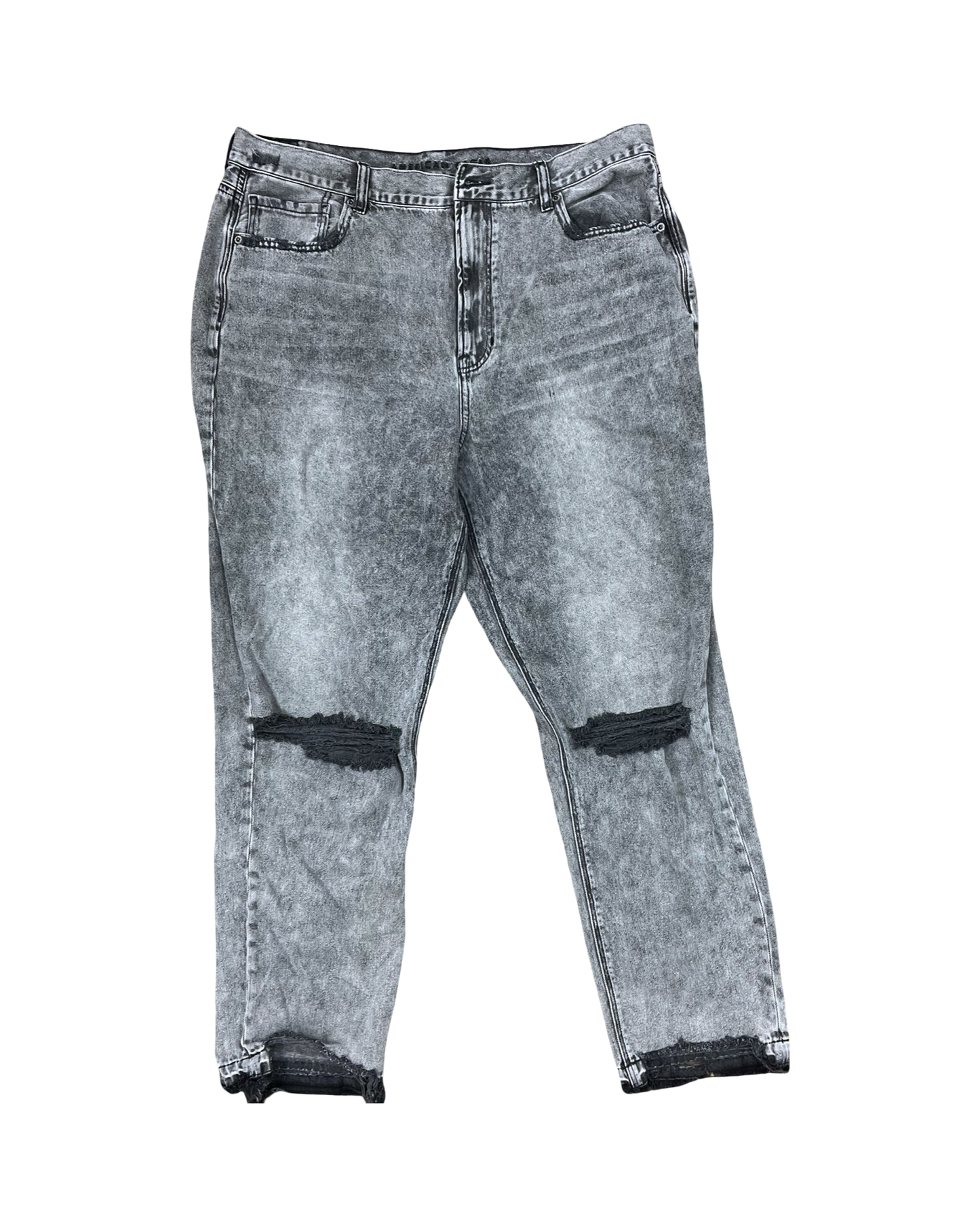 Jeans Skinny By American Eagle In Grey Denim, Size:18
