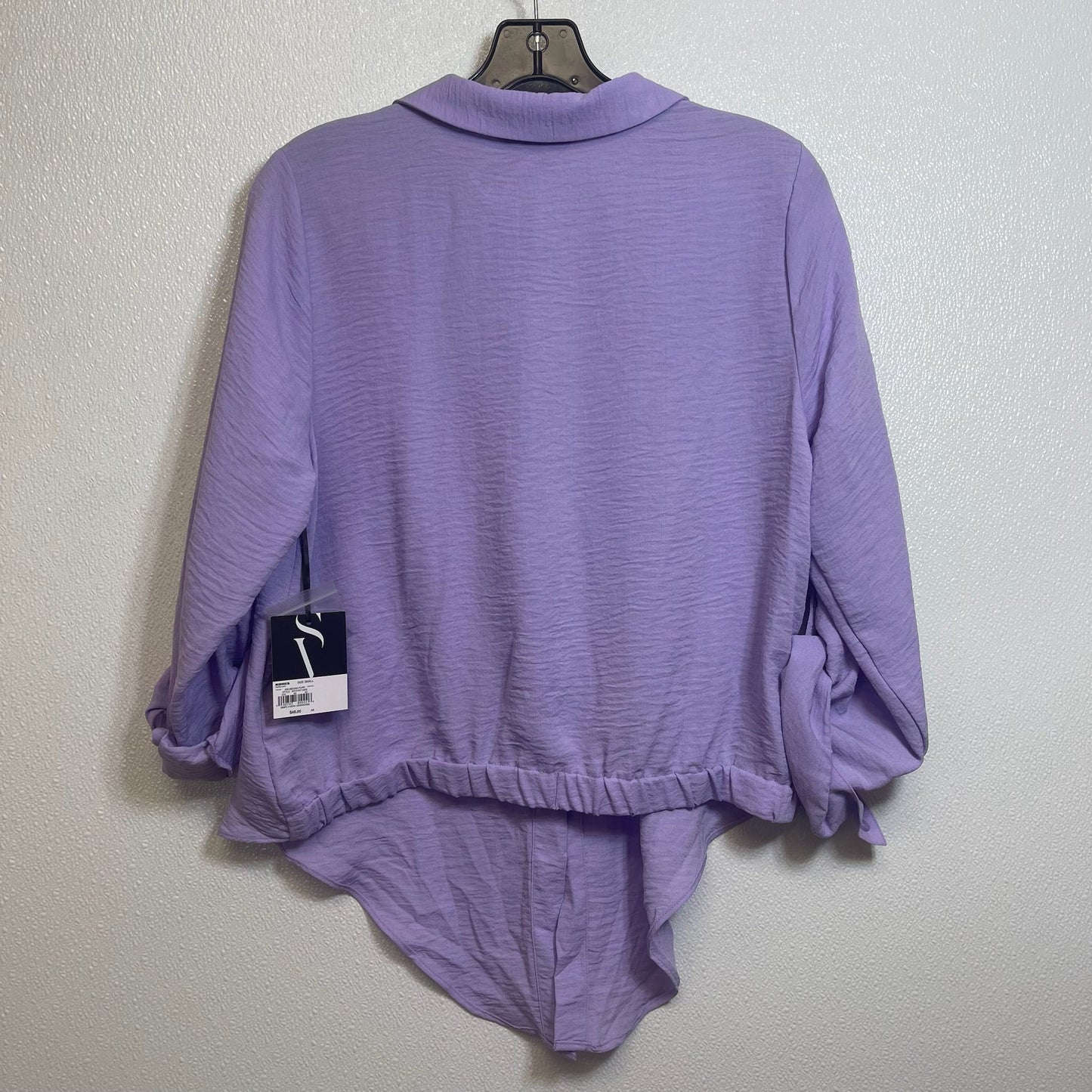 Top Long Sleeve By Simply Vera In Lavender, Size: S