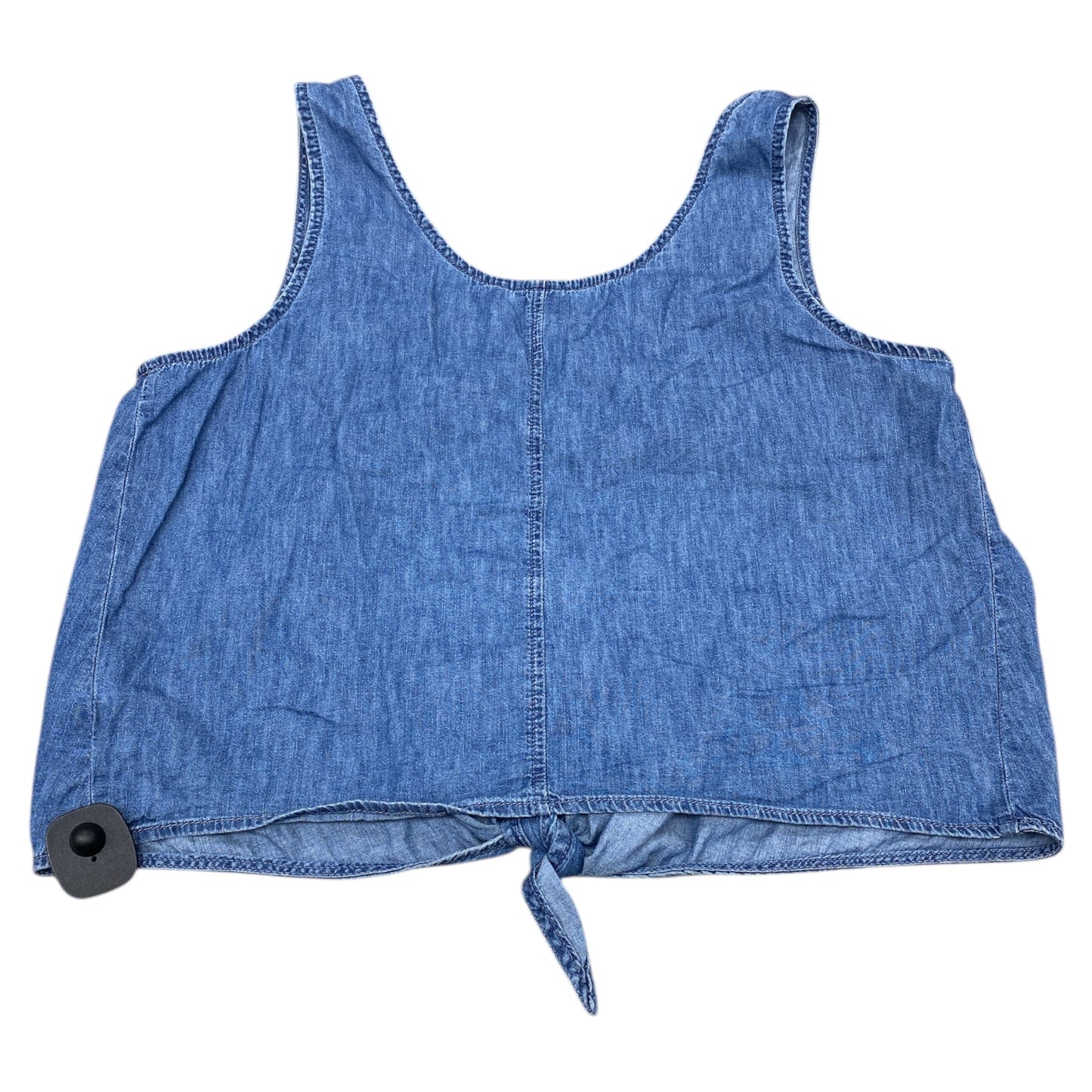 Top Sleeveless By Gap In Blue Denim, Size:L