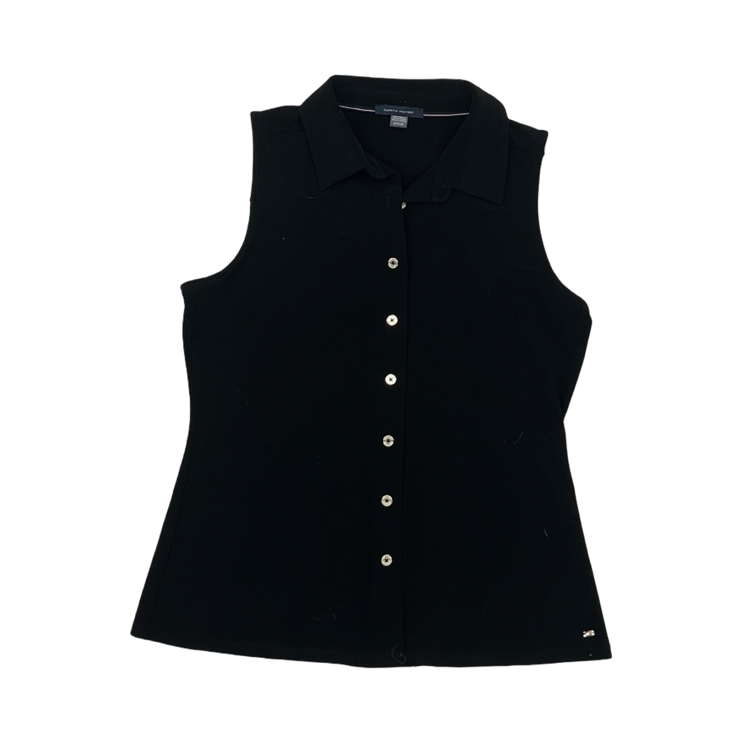 Blouse Sleeveless By Tommy Hilfiger In Black, Size:S