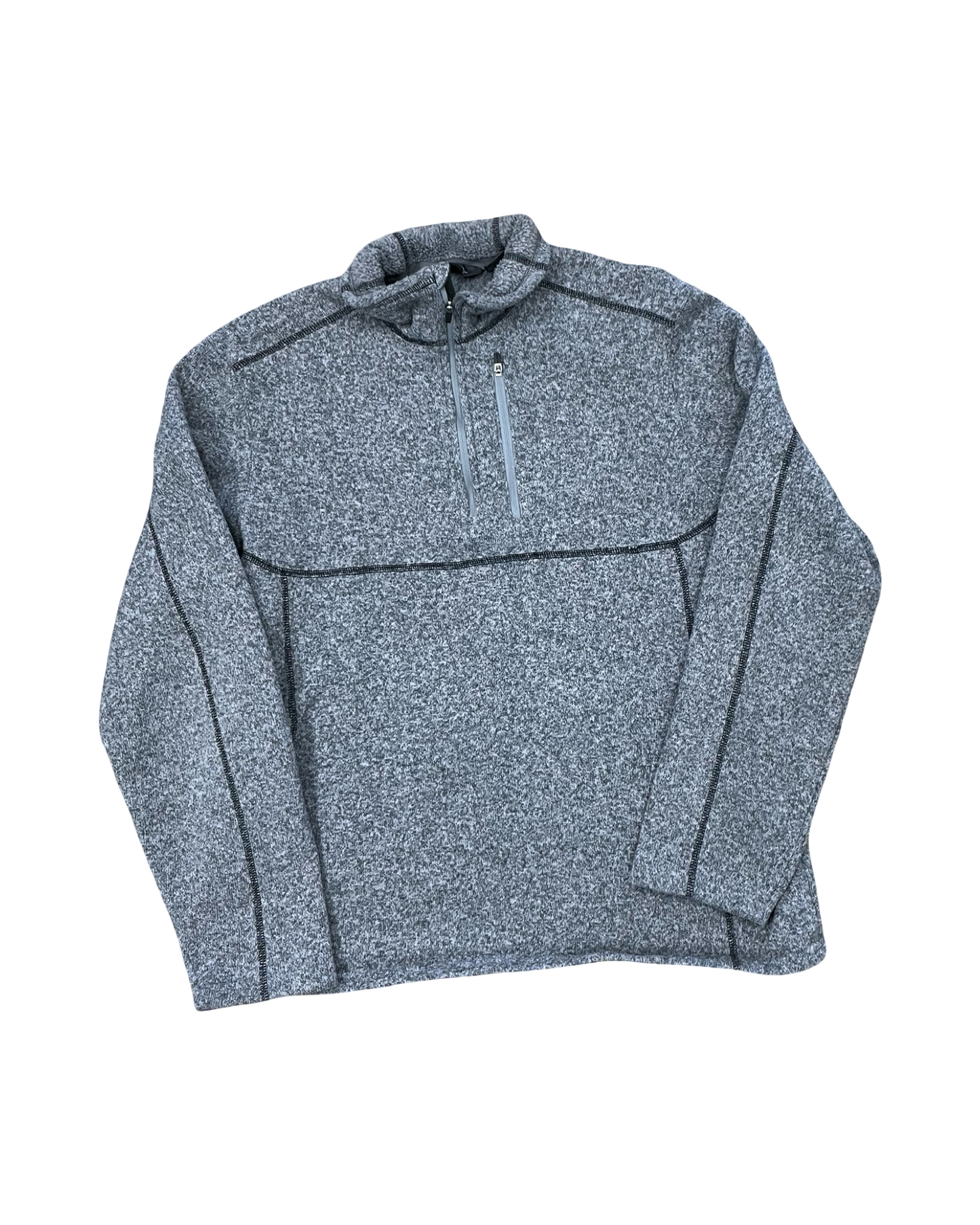 Sweatshirt Collar By Eddie Bauer In Grey, Size:L