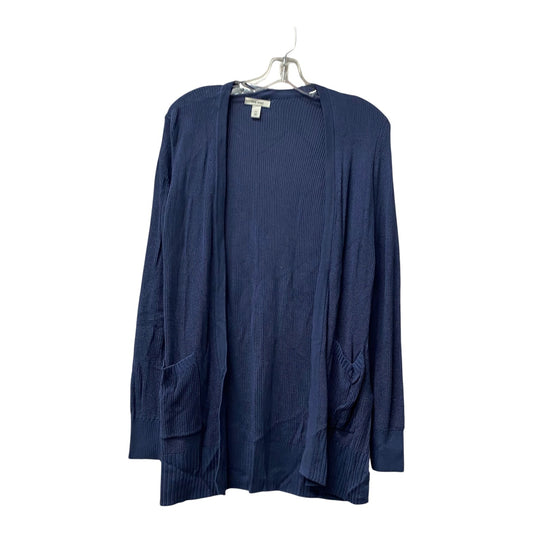 Sweater Cardigan By Nine West In Blue, Size:M