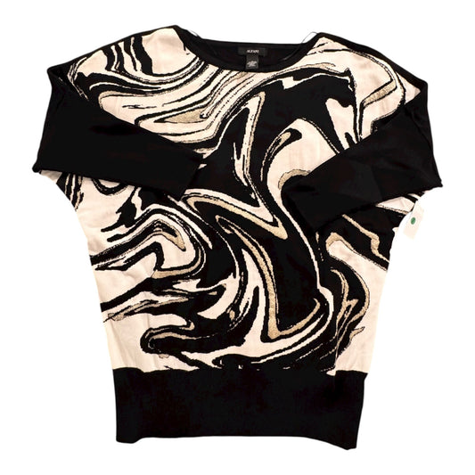 Sweater By Alfani In Black & White, Size:M