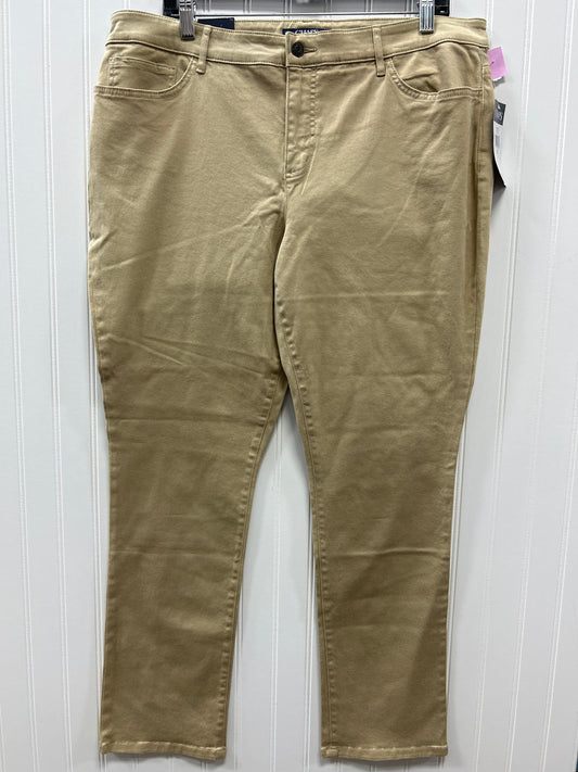 Pants Chinos & Khakis By Chaps In Tan, Size:16 NWT