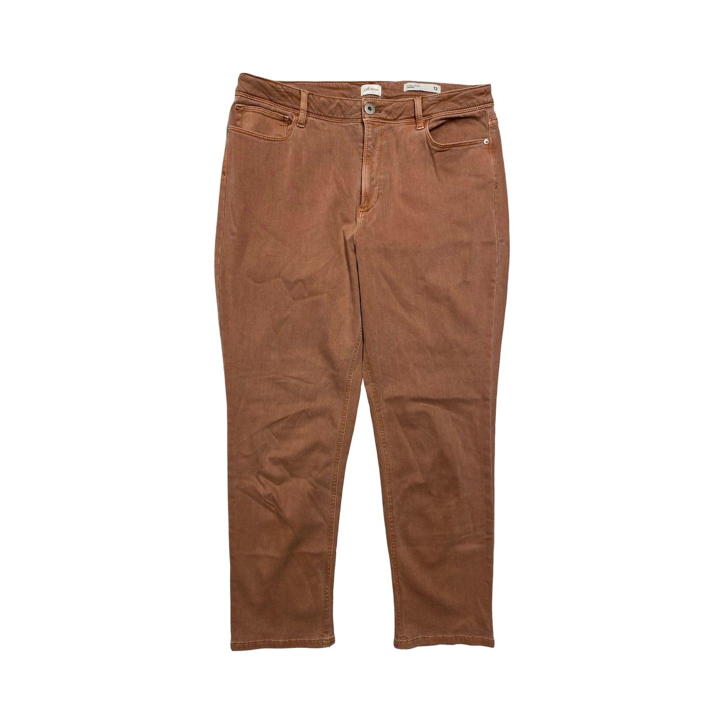 Jeans Cropped By J. Jill In Brown, Size:12