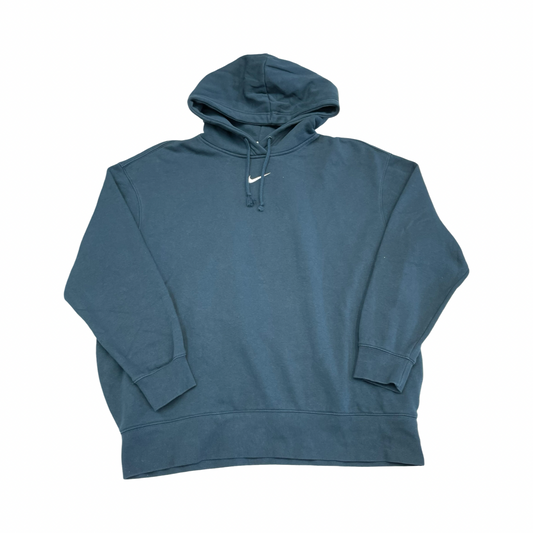 Athletic Sweatshirt Hoodie By Nike In Blue, Size:M