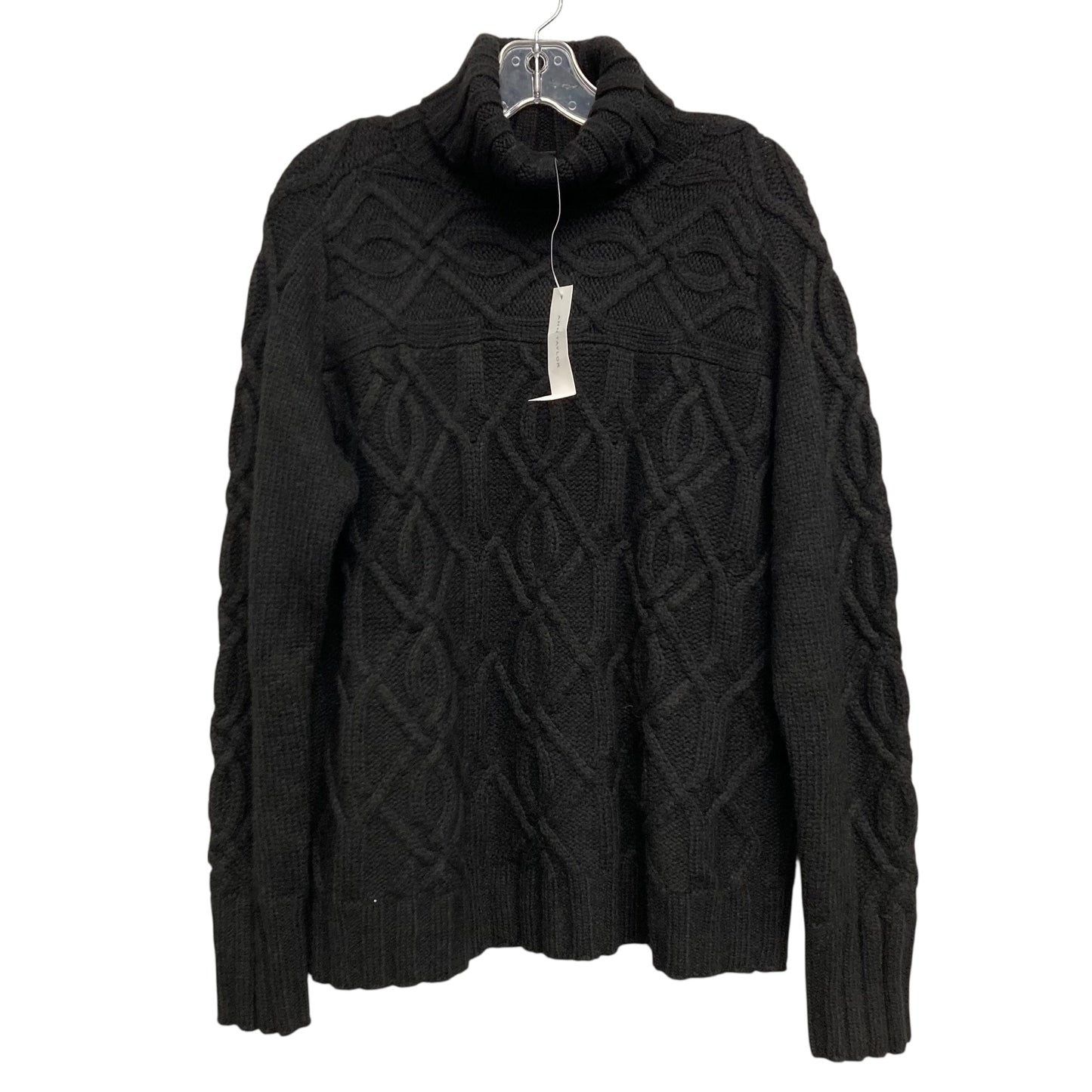 Sweater By Ann Taylor In Black, Size:Xl