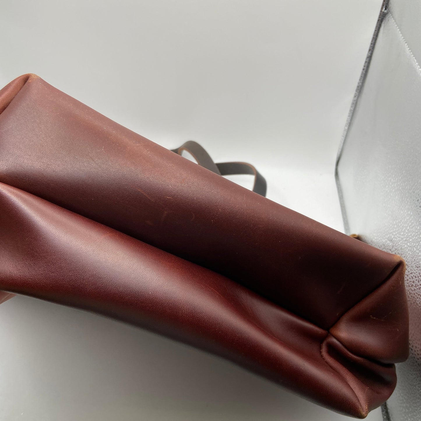 Handbag Leather By Portland Leather, Size: Medium