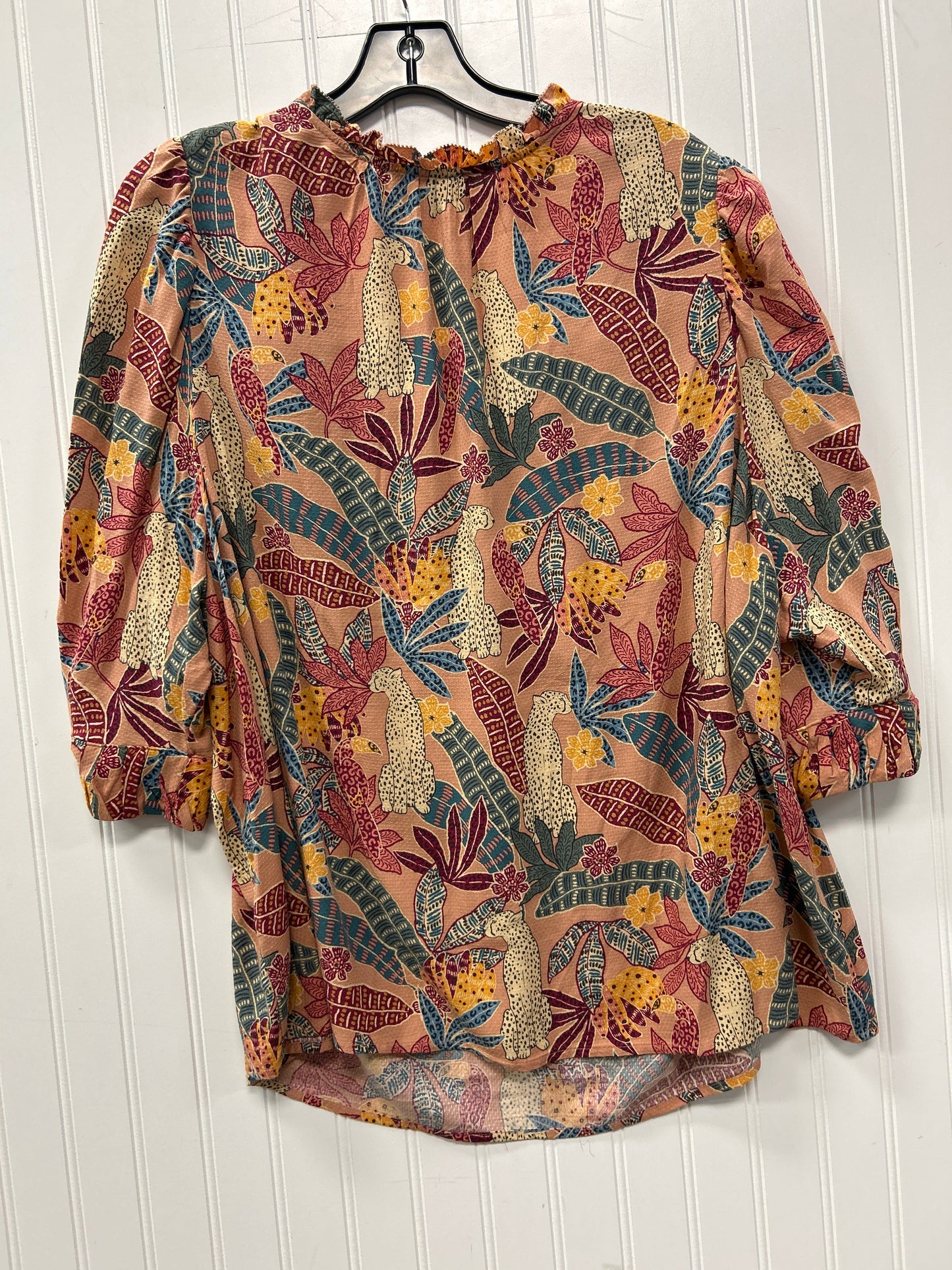 Top Ss By Democracy In Floral Print, Size:3X