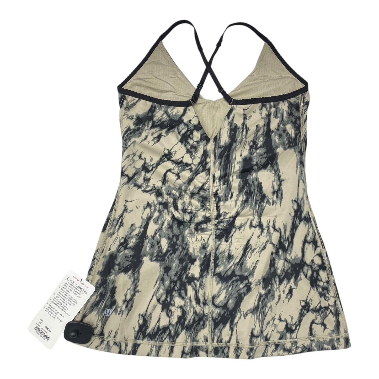 Athletic Tank Top By Lululemon In Camouflage Print, Size:10