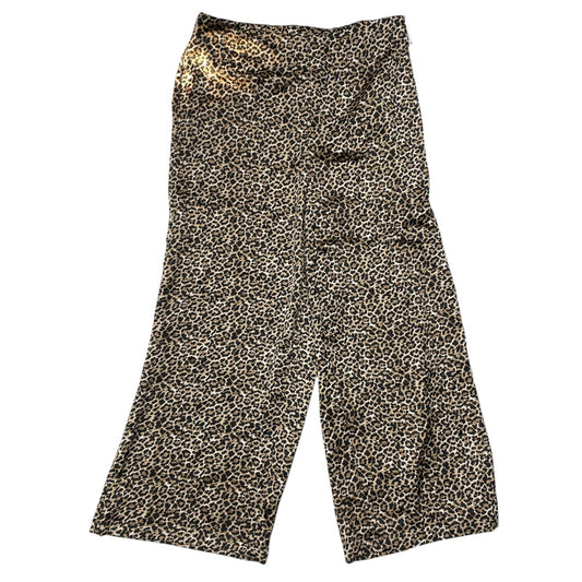 Pants Cropped By Nicole By Nicole Miller In Animal Print, Size:M