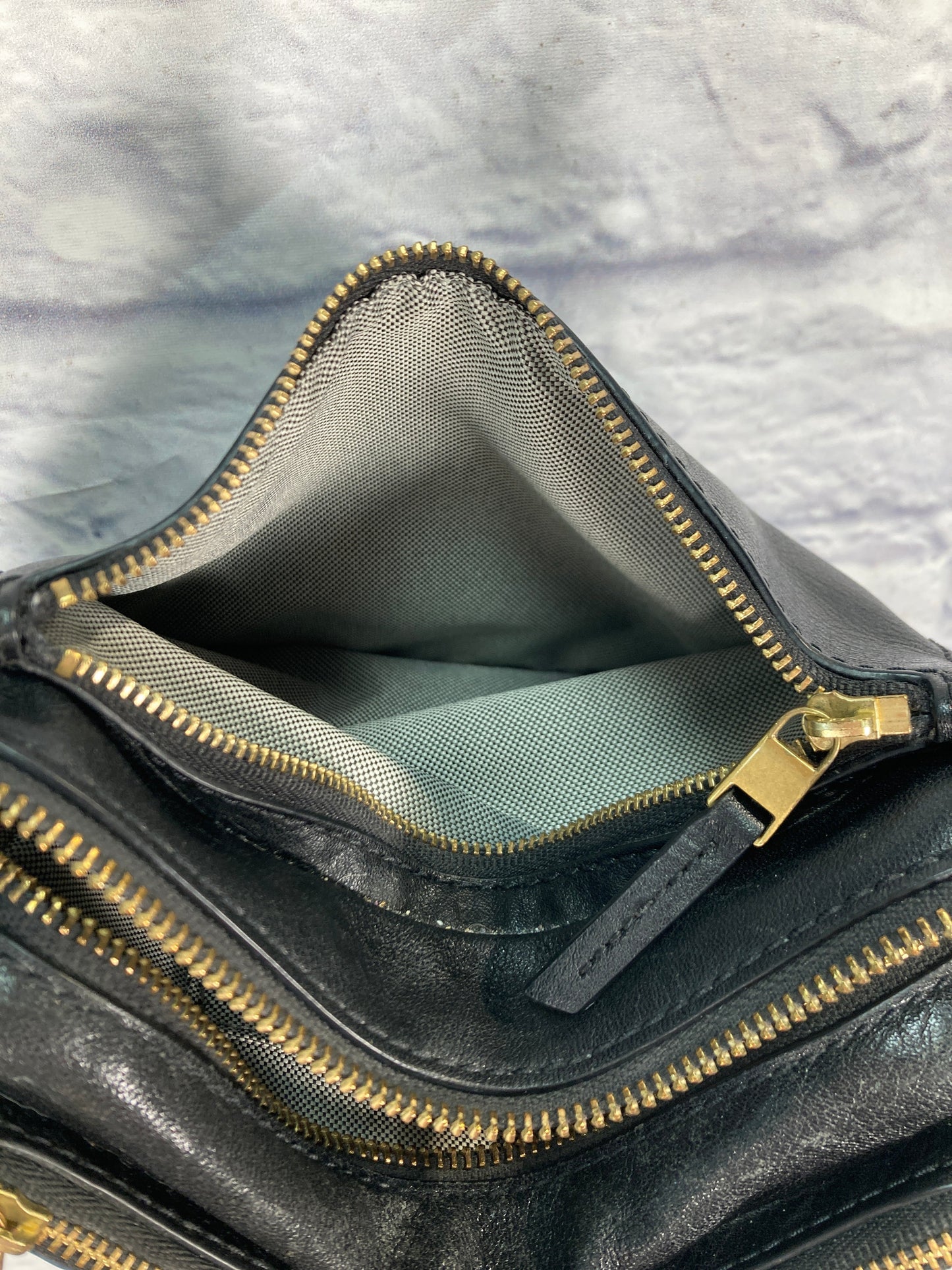 Crossbody Leather By Fossil, Size: Small