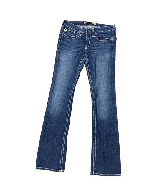 Jeans Boot Cut By Big Star In Blue Denim, Size:8L