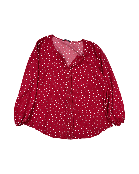 Top Ls By Bloomchic In Polkadot Pattern, Size:Xl