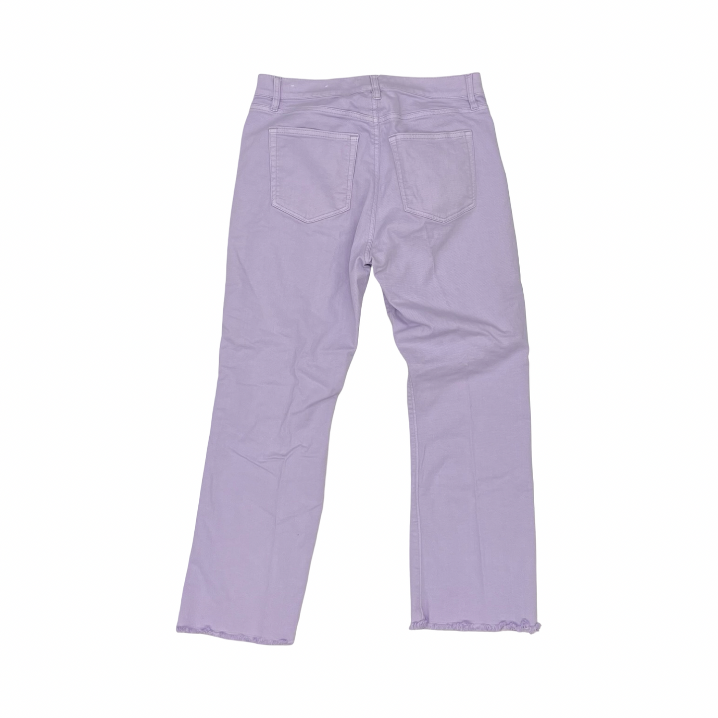 Jeans Cropped By Loft In Purple Denim, Size:6